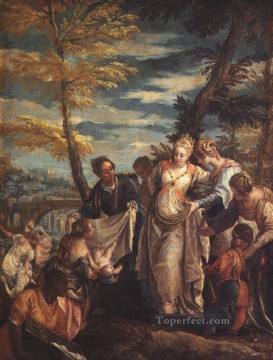 モーゼの発見 ルネサンス パオロ・ヴェロネーゼ Oil Paintings